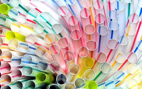 sorbete De Plastico dos colors